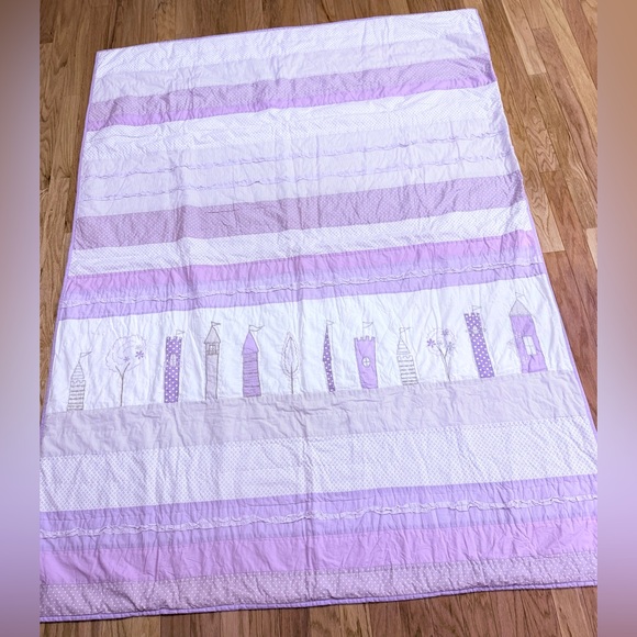 Pottery Barn Teen Girls Purple Quilt / Duvet Cover - Picture 1 of 6